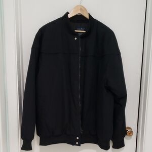 New Mens XL Black Puffer Jacket By John Blair Fine Menswear